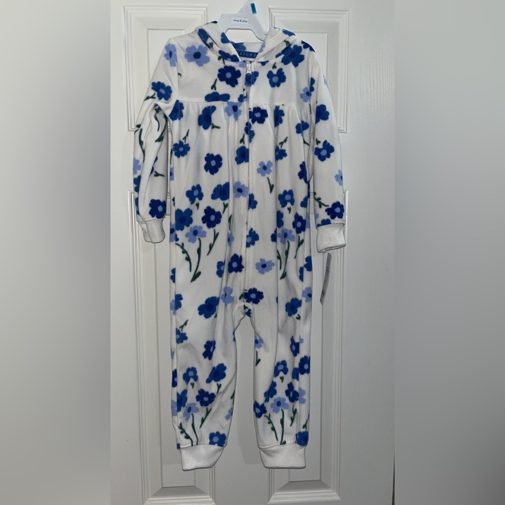 Carter’s Blue Floral Kids Fleece